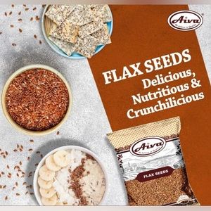 Brown Flax Seeds Whole Grain Seed Flaxseed NON GMO Linseed  5 Ib